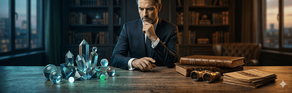 Mies arpoo timanttien ja vanhojen muistikirjojen välillä