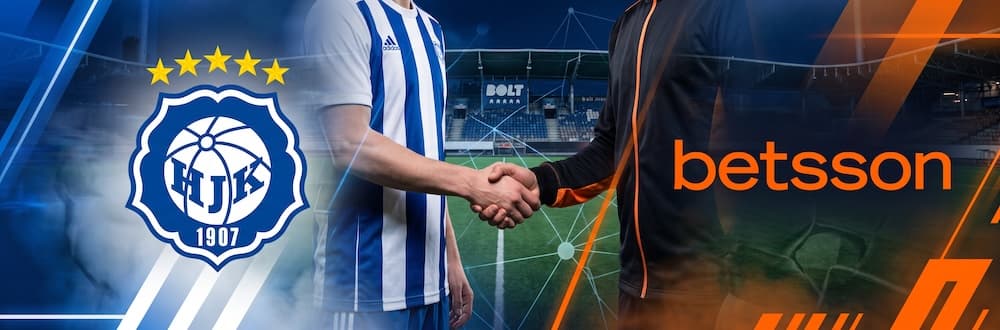 Ai kuva. Hjk ja Betsson yhteistyödiili on kätelty.